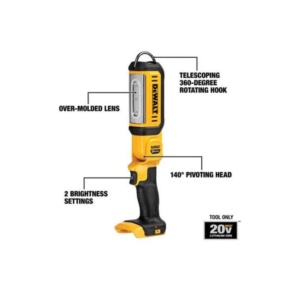 DEWALT DCL050 20V MAX Cordless LED Handheld Work Light (Tool Only)