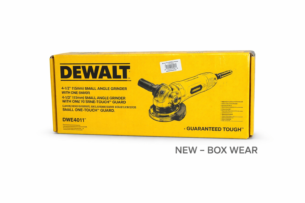 DEWALT DWE4011 4-1/2” Angle Grinder w/ One-Touch Guard – New (Box Wear)