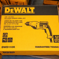 DEWALT DWD110K 3/8 in. Keyless Chuck Drill Kit – 8 Amp Corded Drill