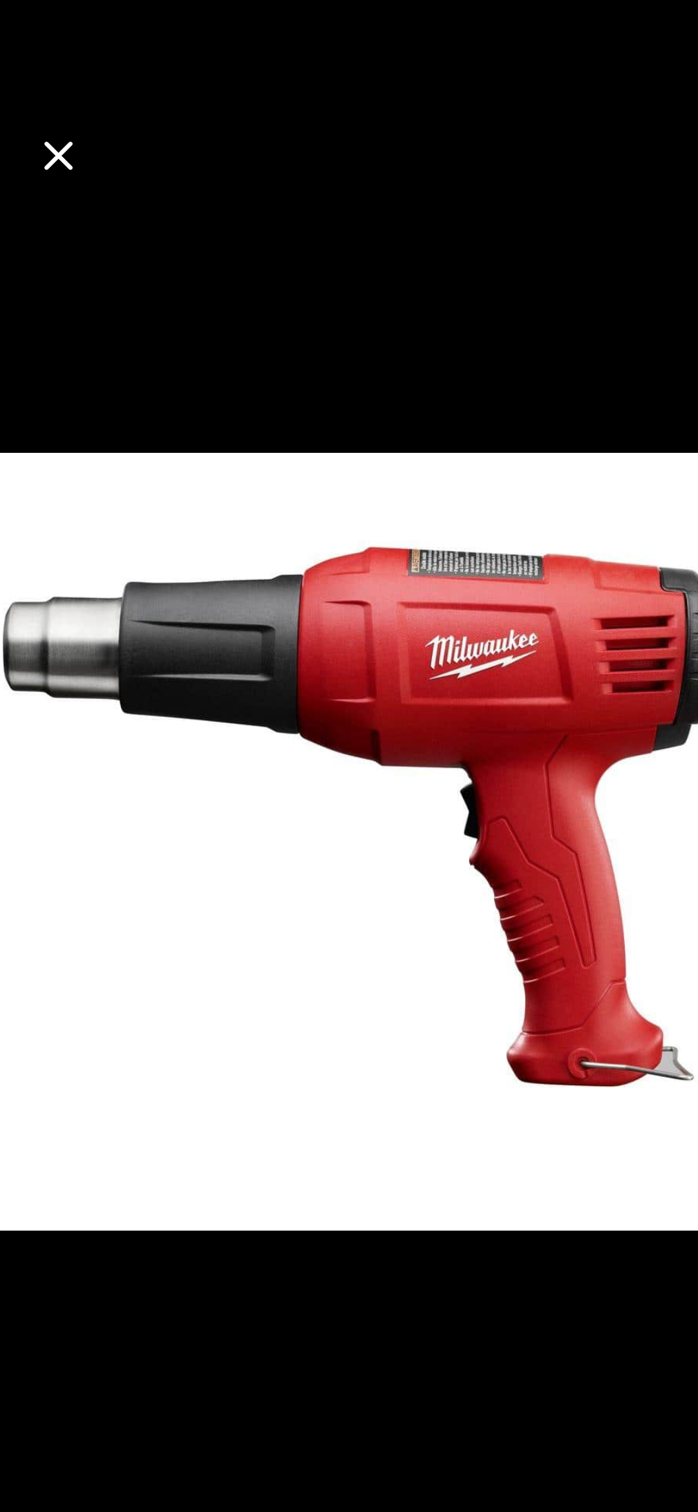 Milwaukee 8975-6 Dual Temperature Heat Gun – Heavy Duty 11.6 Amp (Corded)