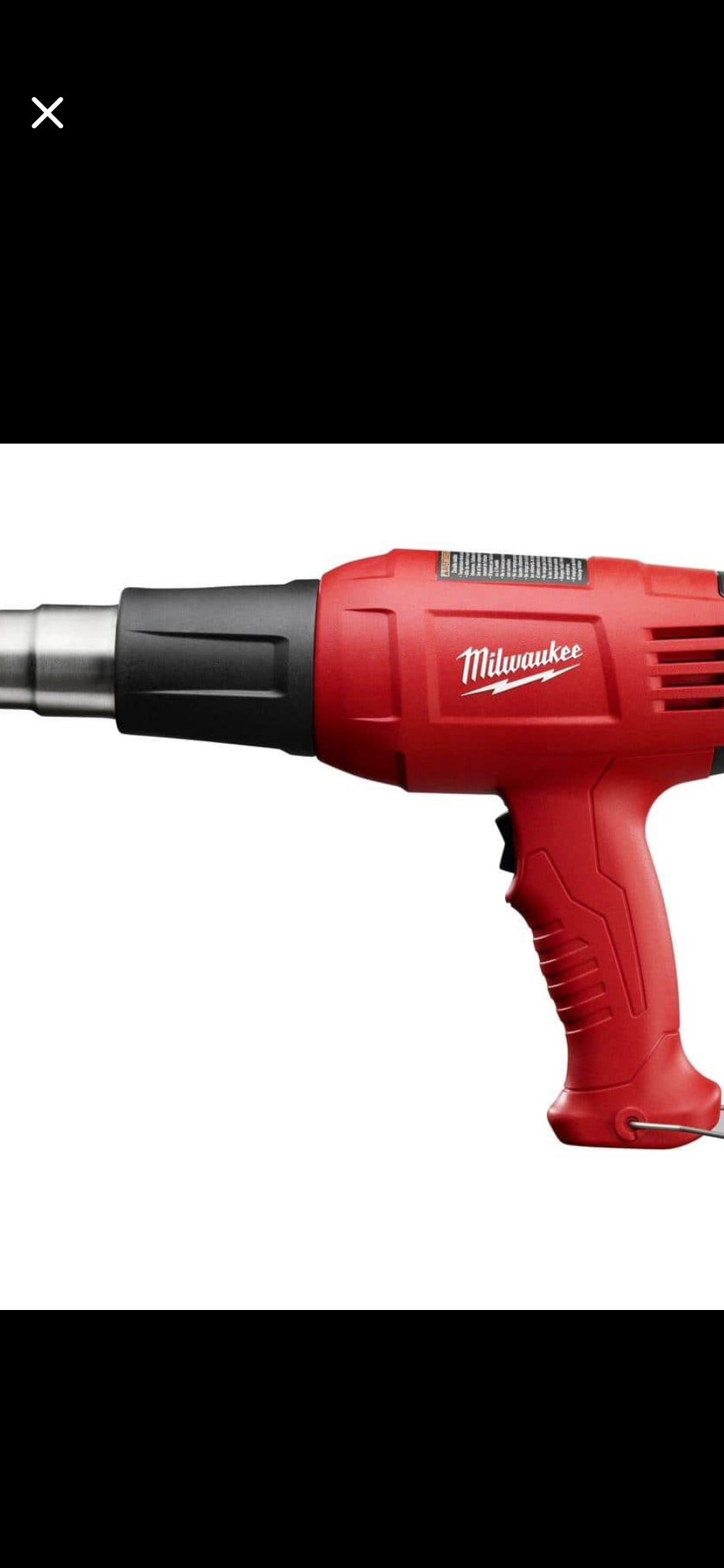 Milwaukee 8975-6 Dual Temperature Heat Gun – Heavy Duty 11.6 Amp (Corded)
